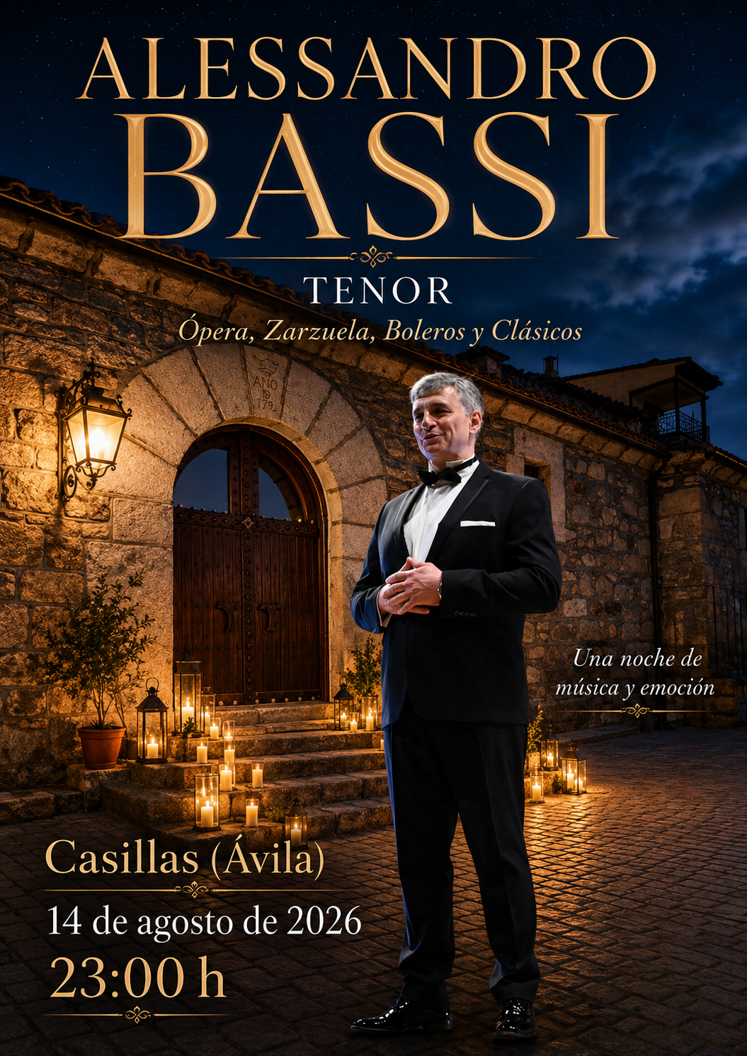 Cartel de Alessandro Bassi en Casillas, Ávila