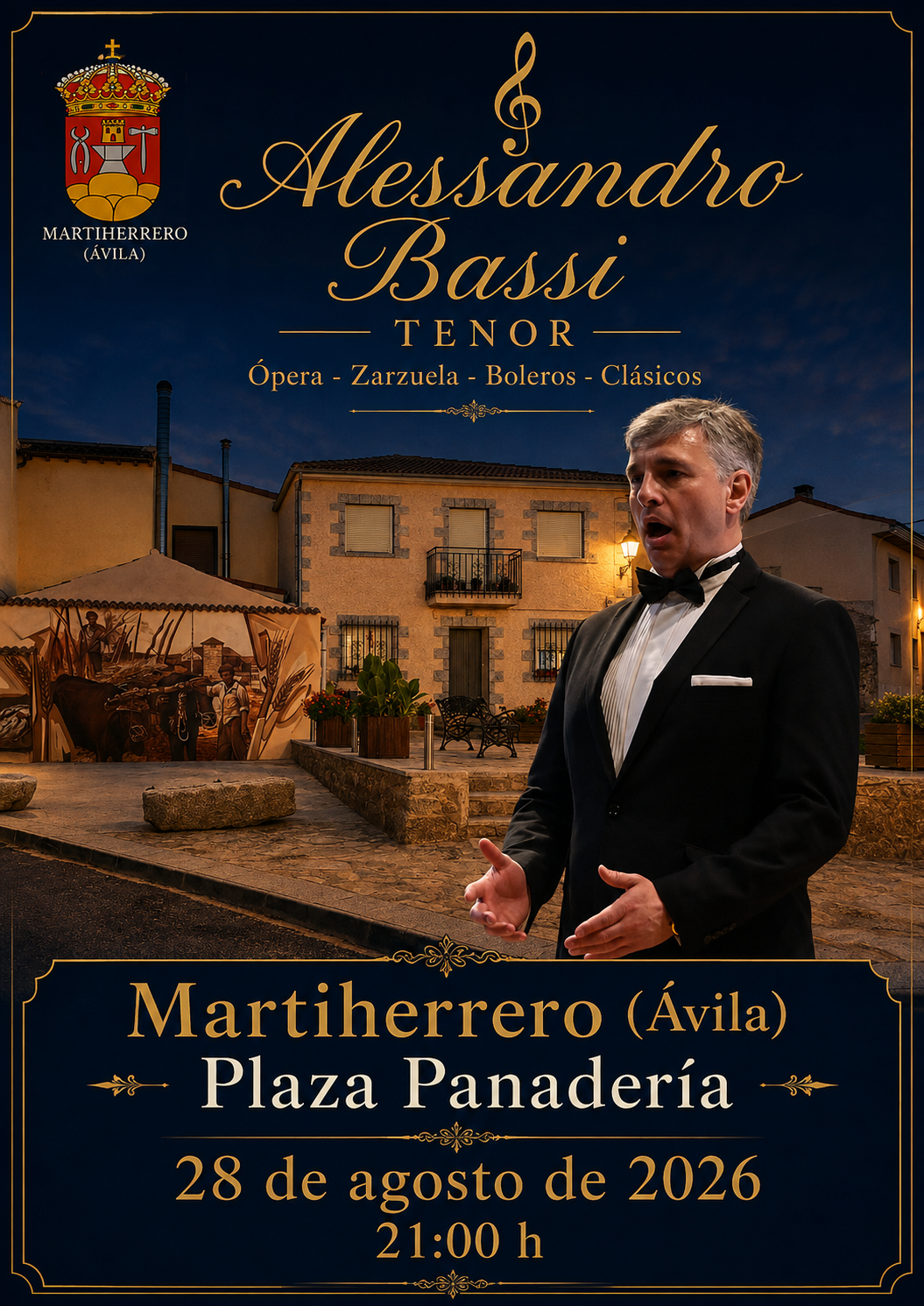Cartel de Alessandro Bassi en Martiherrero, Ávila