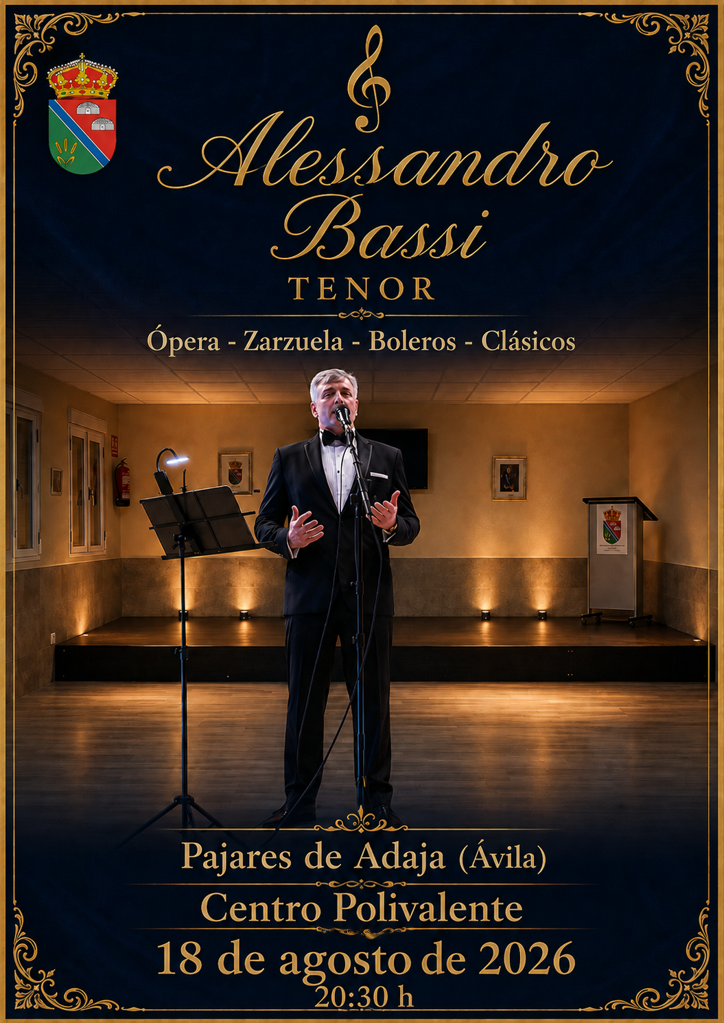 Cartel de Alessandro Bassi en Pajares de Adaja 2026