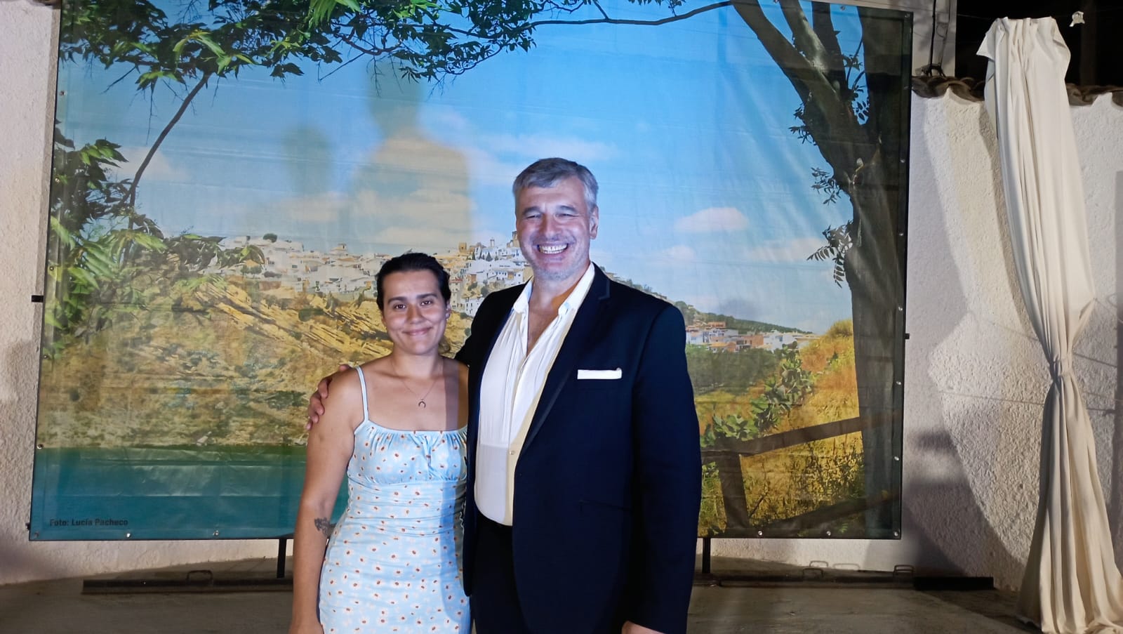 Alessandro Bassi con Sofía Bueno en Iznájar