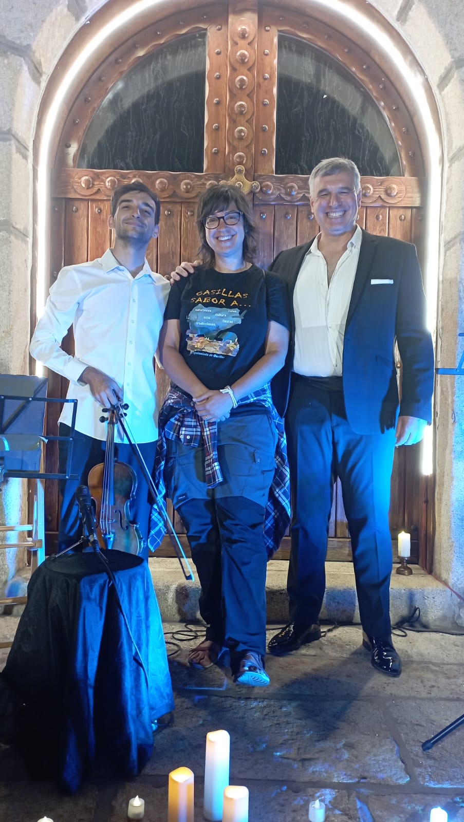 Alessandro Bassi con Teresa Saldaña en Casillas