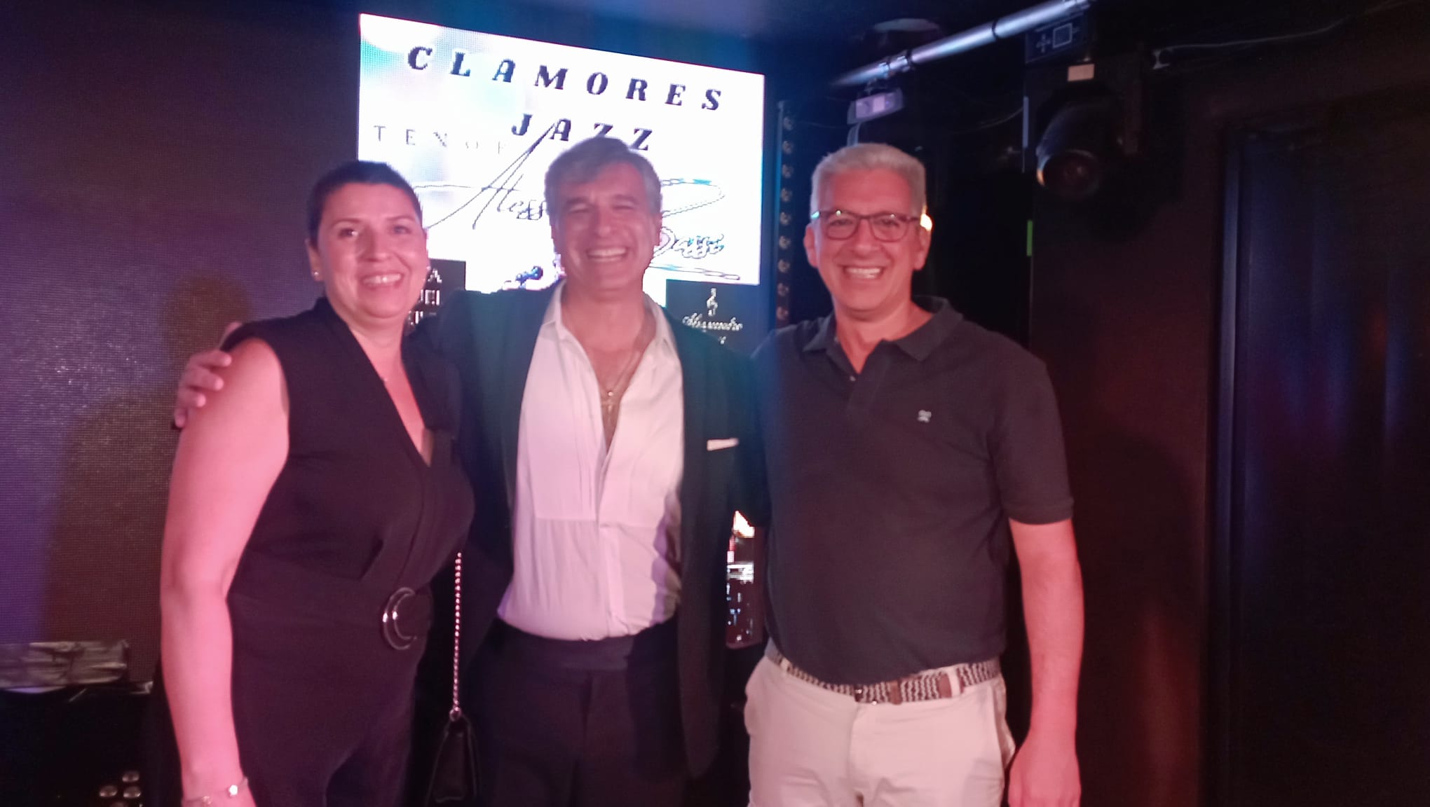 Alessandro Bassi con Patricia Huerta y Ramón Montero