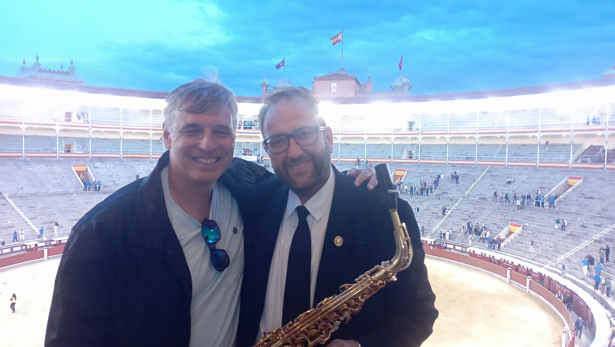 Alessandro con Rubén Roda Santamaría, director de El Hoyo de Pinares