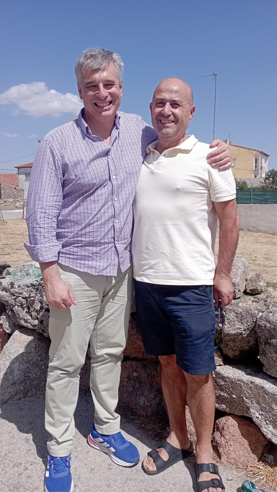 Alessandro Bassi con el concejal José Antonio Jiménez